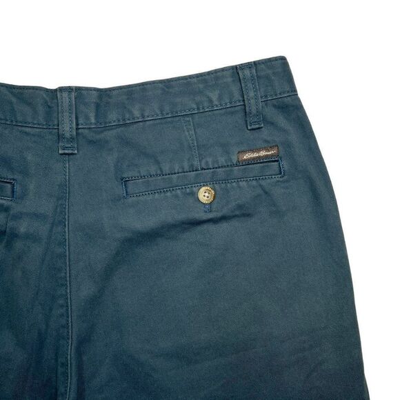 Eddie Bauer Men's Legend Wash Flat Front Khaki Shorts - Picture 6 of 10